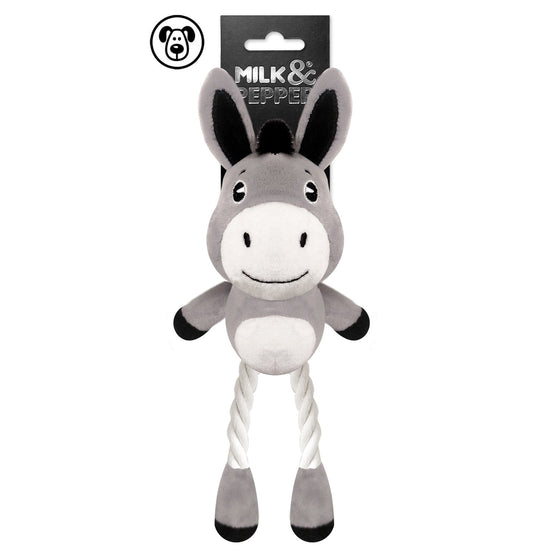 ZAKARIA GREY DONKEY DOG TOY