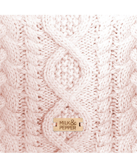 IRVIN CABLE SWEATER PINK