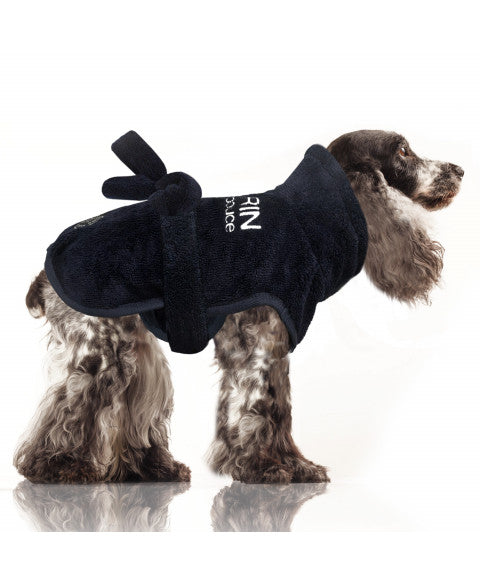 MARIN EMBROIDERED BATHROBE - BLUE