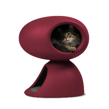 CAT CAVE QEEBOO BED AND TOY WITH SISAL SCRATCHER - Kanineindia