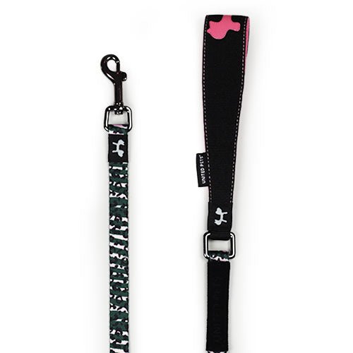 COMPLETE ME LEASH - CAMOUFLAGE PINK - Kanineindia