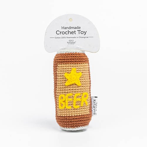 CROCHET TOY BEER CAN - Kanineindia