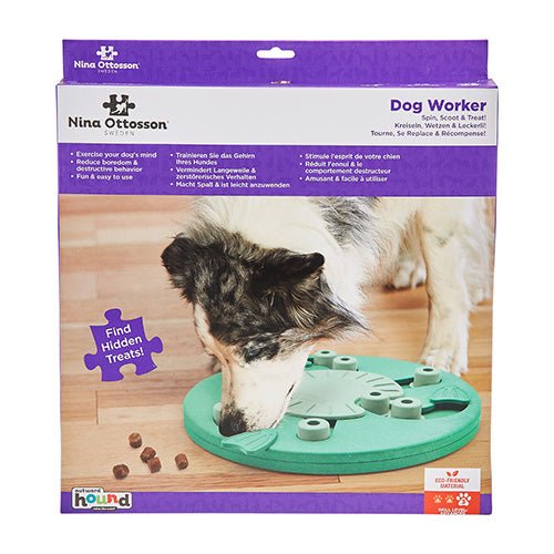 DOG WORKER INTERACTIVE TREAT TOY - Kanineindia