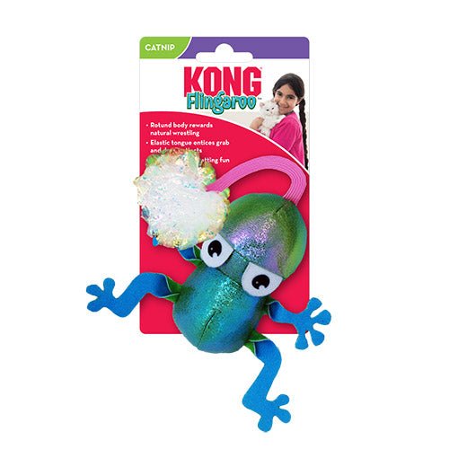 FLINGAROO FROG CAT TOY - Kanineindia