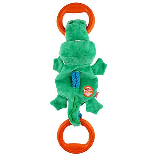 IRON GRIP CROCODILE PLUSH TUG TOY - Kanineindia