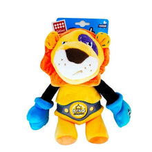  LION SQUEAKER PLUSH TOY WITH BUNGEE ARM - Kanineindia