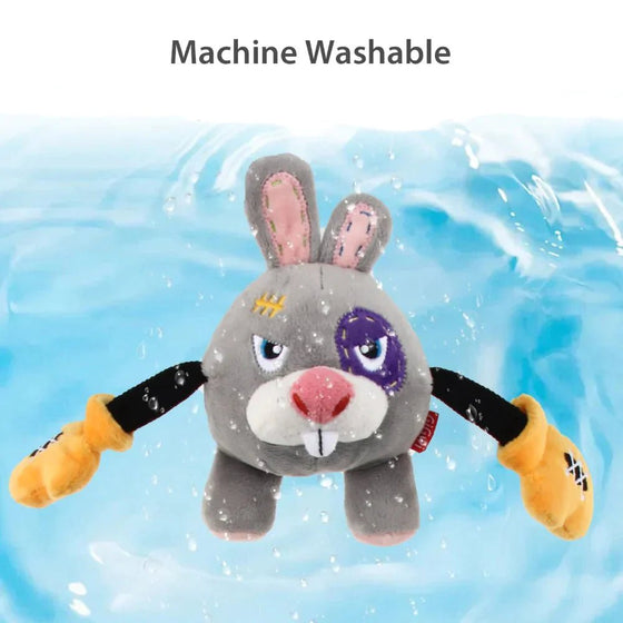 RABBIT TOY WITH BUNGEE ARM - Kanineindia