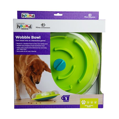 WOBBLE BOWL INTERACTIVE TREAT PUZZLE - Kanineindia